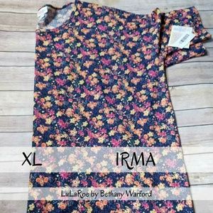 XL LuLaRoe Irma new with tags floral final Price